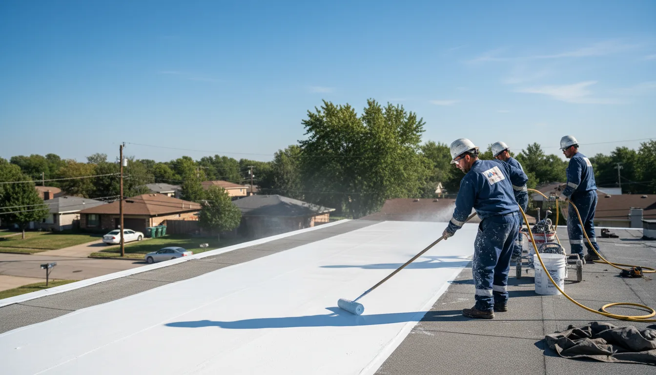 Commercial roof coating in Ebony, VA near me